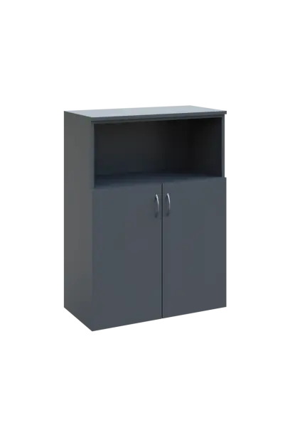 N 3 - 8DN kancelářská skříň, 2-dveřová/nika, 1100x800x400, antracit